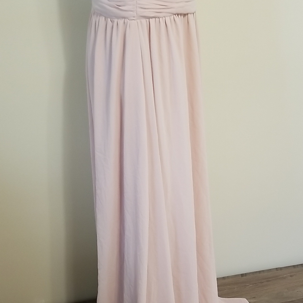 NWT Lulus Heavenly Hues Blush Pink Maxi Dress Elegant Formal Special Occasion XL - Picture 6 of 14